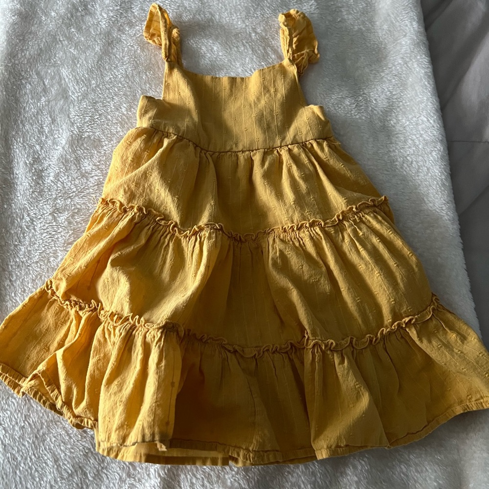 Mustard yellow girl’s sundress